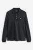 Lyle & Scott Black Long Sleeve Polo Shirt
