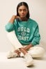 Green Gold Coast City Graphic Sweatshirt