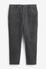 Grey Relaxed Fit Corduroy Trousers