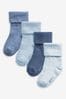  4對裝反摺嬰兒襪子 (0個月至2歲)