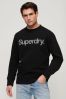Superdry Black City Loose Crew Sweatshirt