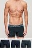 Superdry Navy Mix Cotton Boxers 3 Pack
