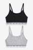 Black/Grey Maternity Nursing Crop Tops 2 Pack