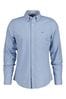 GANT Light Blue Slim Fit Oxford Stretch Check Shirt
