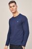 Polo Ralph Lauren Langarm-T-Shirt mit Rundhalsausschnitt, marineblau