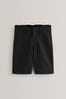 Schwarz - Shorts mit Flatfront (3-14yrs), Regular-Taille