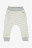 The Little Tailor Cream Yarn Dyed Stripe Jersey Slouch Pants