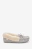 Chestnut Brown Suede Moccasin Slippers