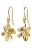 PILGRIM Gold Riko Recycled Earrings With Flower Pendant