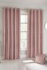Enhanced Living Pink Halo Ready Made Thermal Eyelet Blackout Eyelet Blackout/Thermal Curtains