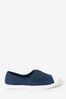 Navy Slip On Canvas Shoes
