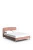 Opulent Velvet Blush Pink Matson Upholstered Bed Bed Frame, Bed