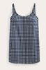 Boden Blue Scoop Neck Shift Dress