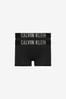 Black Calvin Klein Boys Intense Power Trunks Two Pack