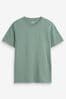 Grün - Essential T-Shirt mit Rundhalsausschnitt