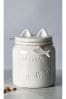 Grey Ceramic Cat Treat Jar