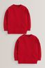 Red Crew Neck School Sweater (3-17yrs), 1 Pack