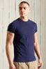 Superdry Rich Navy Organic Cotton Vintage Embroidered T-Shirt
