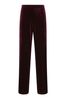 Long Tall Sally Purple Velour Wide Leg Trousers