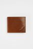 Black Ted Baker Prug Embossed Corner Leather Bifold Wallet With Coin