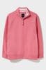 Pink Crew Clothing Half Zip Sweatshirt