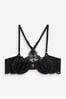 Lipsy Embroidered Front Fasten Balcony Bra