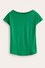 Boden Green Supersoft Boat Neck T-Shirt