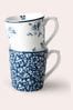 Blue Laura Ashley Set of 2 Blueprint Collectables Mugs
