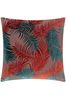 Riva Paoletti Palm Grove Velvet Polyester Filled Cushion