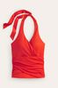 Boden Orange Levanzo Halter Tankini Top