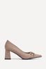 Linzi Beige Jules Court Heels with Pointed Toe