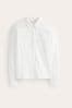 Boden White Amelia Jersey Shirt