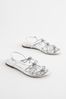Silver Forever Comfort ® Bow Slingback Sandals