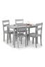 Julian Bowen Set of 2 Grey Kobe Dining Chairs