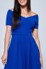 Jolie Moi Cobalt Blue Lenora Fit & Flare Midi Dress