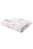 Grey Catherine Lansfield Reversible Canterbury Floral Quilted Bedspread