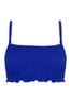 Pour Moi Blue Free Spirit Strapless Shirred Bandeau Underwired Top