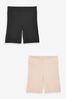 Black/Nude Seamfree Smoothing Anti-Chafe Marine Shorts 2 Pack