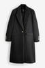 Black Revere Collar Coat