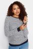 M&Co Grey Textured Chunky Knit Jumper