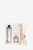 White Country Luxe Spa Retreat Refill Set Lavender and Geranium Fragranced Reed Diffuser & Refill Set