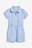 Red Cotton Rich Gingham School Playsuit (3-14yrs)