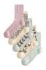 Pastel Butterfly Ankle Socks 5 Pack