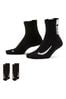 Nike Black Running Ankle Socks Two Pack