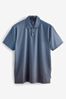 Granatowy - Print Golf Polo Shirt
