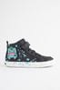 Pokemon Black Elastic Lace High Top Trainers