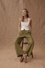Boden Green Relaxed Pull-On Linen Trousers
