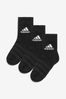 adidas Kids Black Crew Socks Three Pack