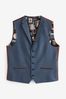 Grey Herringbone Suit Waistcoat