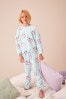 Pink Floral Cosy Fleece Pyjamas (3-16yrs)